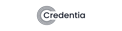 Credentia logo with circular design